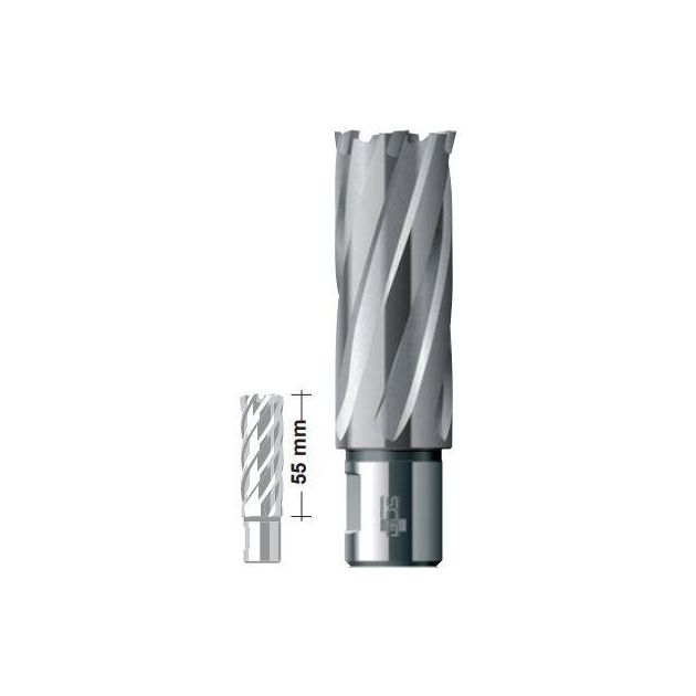 Твердосплавное корончатое сверло 28x55 мм Carbide ТСТ (HM) Weldon19 BDS Maschinen HKL 028, фото  | SNABZHENIE.com.ua