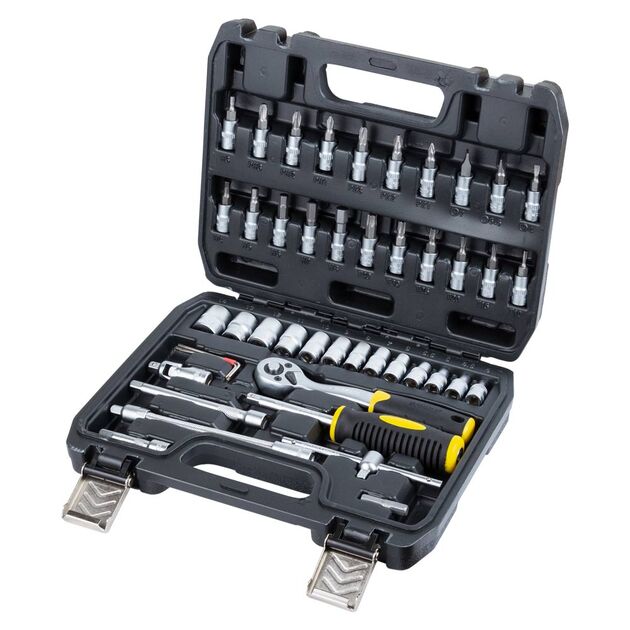 Набор торцевых насадок и бит 1/4 46шт CrV mid SIGMA, фото  | SNABZHENIE.com.ua