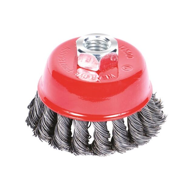 Щетка проволочная чашеобразная Ø125мм М14×2мм (стальная витая) SIGMA, фото  | SNABZHENIE.com.ua