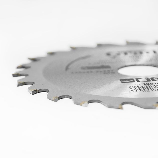 Диск пилковий по дереву з твердосплавними напайками Ø125×22.2×24Т, 10000об/хв GRAD (1957025), фото , зображення 2 | SNABZHENIE.com.ua