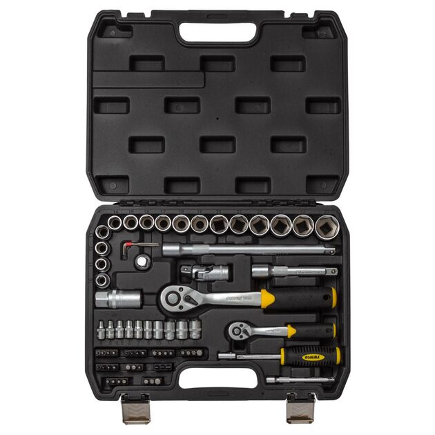 Набір насадок торцевих і біт 1/4, 1/2 72шт CrV mid SIGMA (6003741), фото , зображення 3 | SNABZHENIE.com.ua