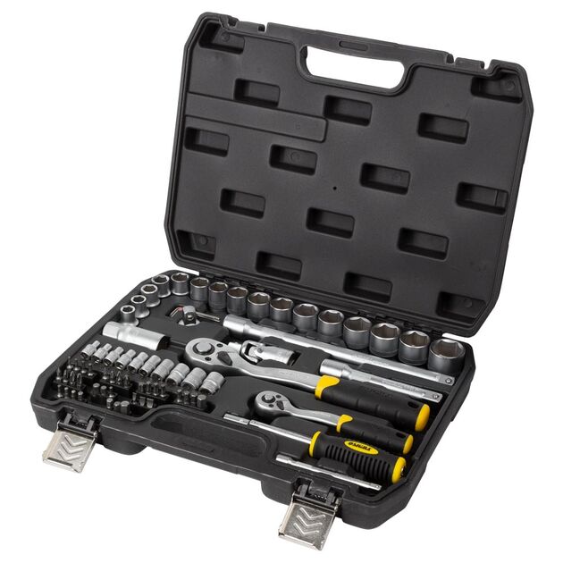 Набір насадок торцевих і біт 1/4, 1/2 72шт CrV mid SIGMA (6003741), фото  | SNABZHENIE.com.ua