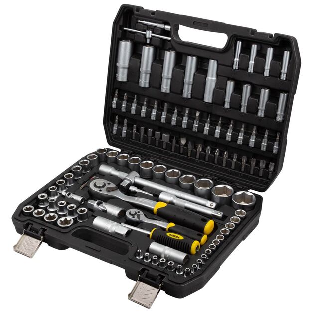 Набор насадок торцевых и бит 1/4, 1/2 110 шт CrV mid SIGMA, фото  | SNABZHENIE.com.ua