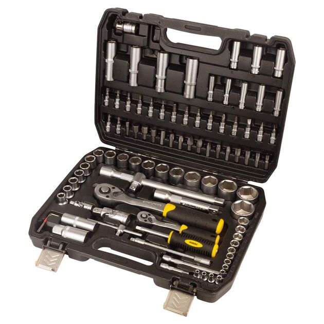 Набор насадок торцевых и бит 1/4, 1/2 94шт CrV mid SIGMA, фото  | SNABZHENIE.com.ua