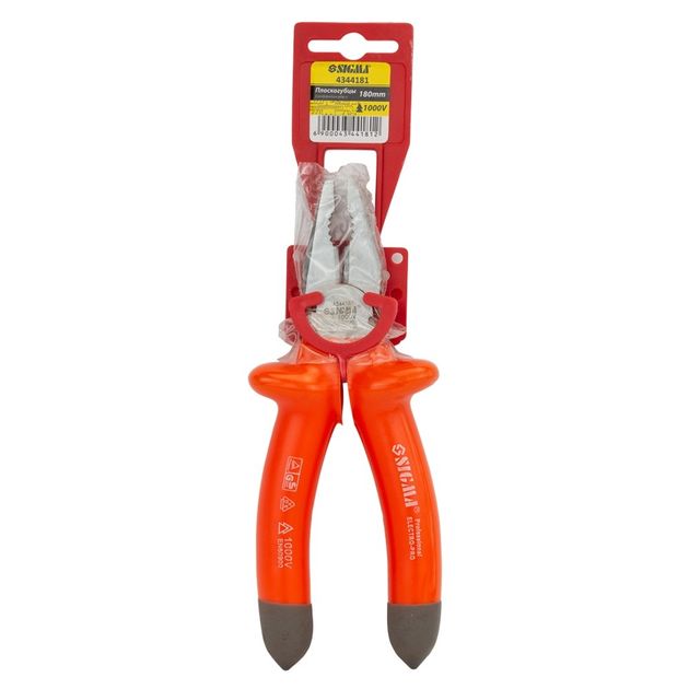 Плоскогубці діелектричні 180мм 1000В SIGMA (4344181), фото , зображення 7 | SNABZHENIE.com.ua