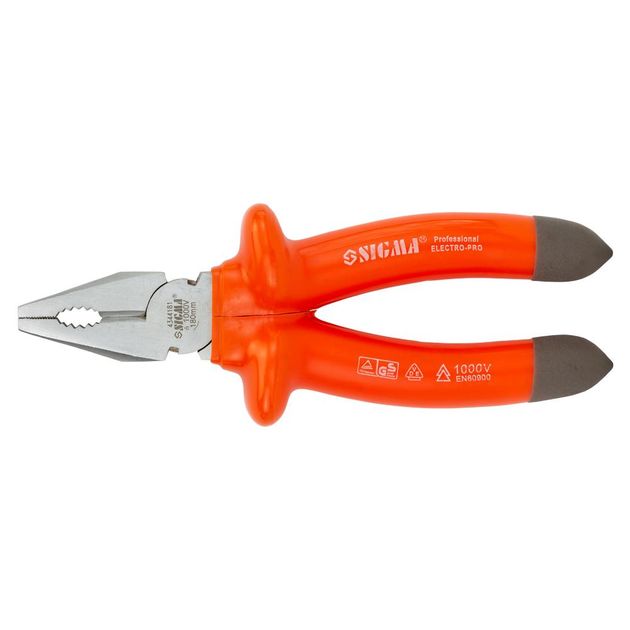 Плоскогубці діелектричні 180мм 1000В SIGMA (4344181), фото  | SNABZHENIE.com.ua