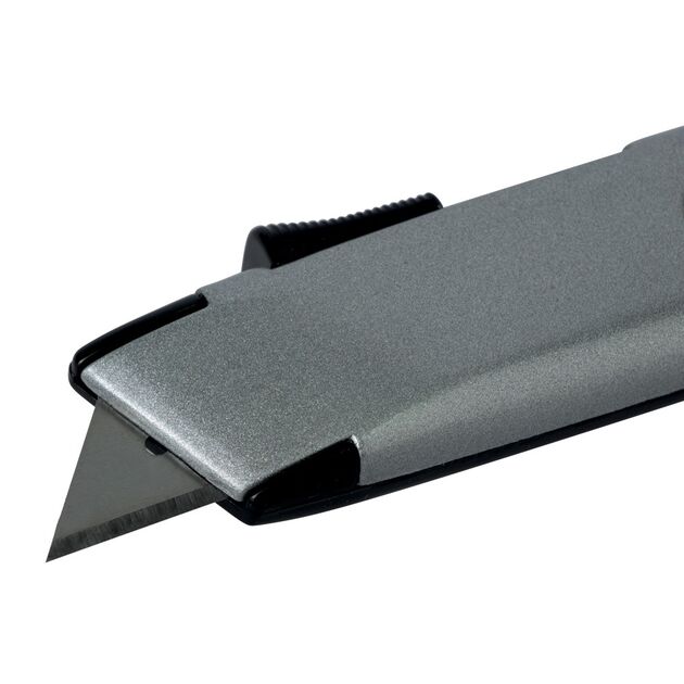 Ніж будівельний (металевий корпус) лезо трапеція автоповернення лезвія SIGMA (8212061), фото , зображення 5 | SNABZHENIE.com.ua