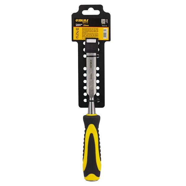 Стамеска ударна 18мм двокомпонентна ручка CrV SIGMA (4326381), фото , зображення 7 | SNABZHENIE.com.ua