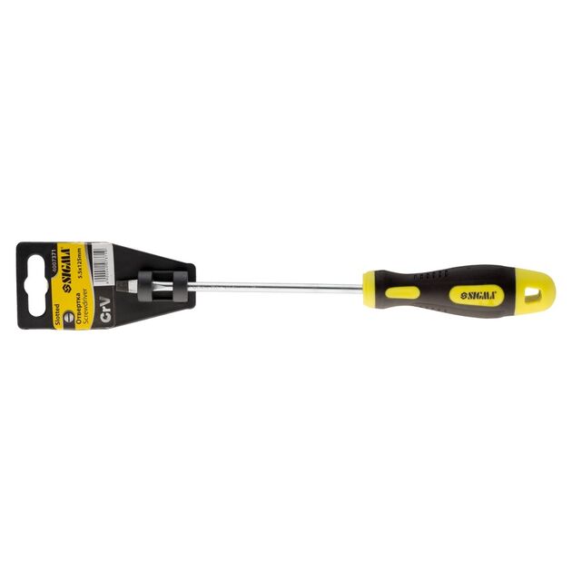 Викрутка шліцева MEGA SL5.5×125мм СrV SIGMA (4007371), фото , зображення 4 | SNABZHENIE.com.ua