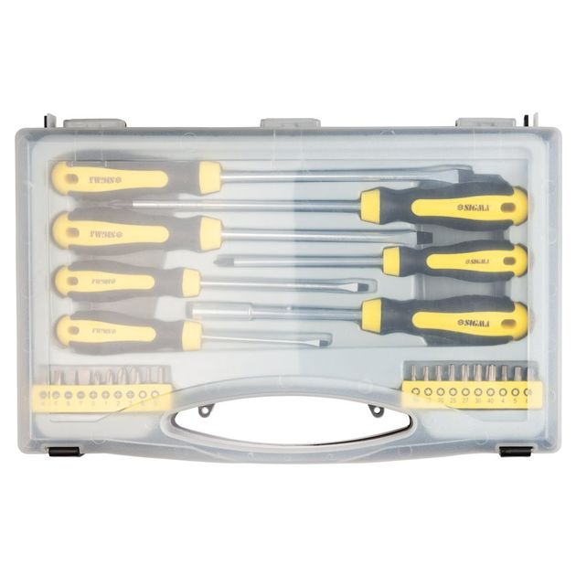 Набор отверток и бит 27 шт CrV (кейс) SIGMA, фото , изображение 6 | SNABZHENIE.com.ua