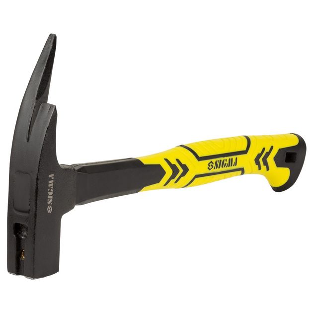 Молоток кровельщика 600 г с фиберглассовой ручкой SIGMA, фото , изображение 2 | SNABZHENIE.com.ua