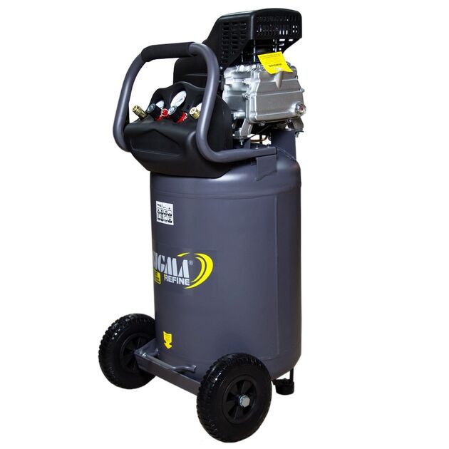 Компрессор одноцилиндровый 2 кВт 335 л/мин 8 бар 78 л 2 крана SIGMA REFINE, фото , изображение 2 | SNABZHENIE.com.ua