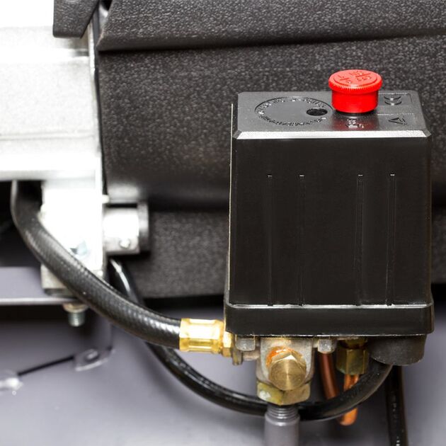 Компрессор одноцилиндровый 2 кВт 335 л/мин 8 бар 78 л 2 крана SIGMA REFINE, фото , изображение 8 | SNABZHENIE.com.ua