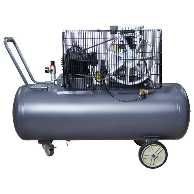 Компрессор ременной двухцилиндровый 380В 3кВт 550л/мин 10бар 150л SIGMA REFINE, фото , изображение 2 | SNABZHENIE.com.ua