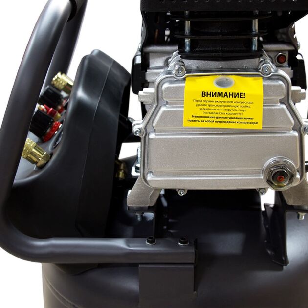 Компрессор одноцилиндровый 2 кВт 335 л/мин 8 бар 78 л 2 крана SIGMA REFINE, фото , изображение 4 | SNABZHENIE.com.ua