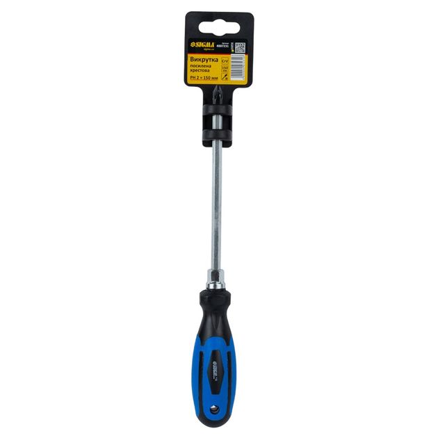 Отвертка посилена хрестова PH2×150мм під ключ CrV SIGMA (4007231), фото , зображення 3 | SNABZHENIE.com.ua