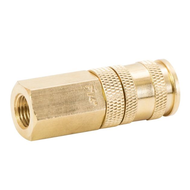 Соединение быстросъемное усиленное с фиксатором FT 1/4 (латунь) SIGMA, фото , изображение 4 | SNABZHENIE.com.ua