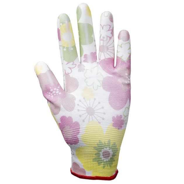 Перчатки з ПУ покриттям (білі, манжет) SIGMA (9446361), фото , зображення 2 | SNABZHENIE.com.ua