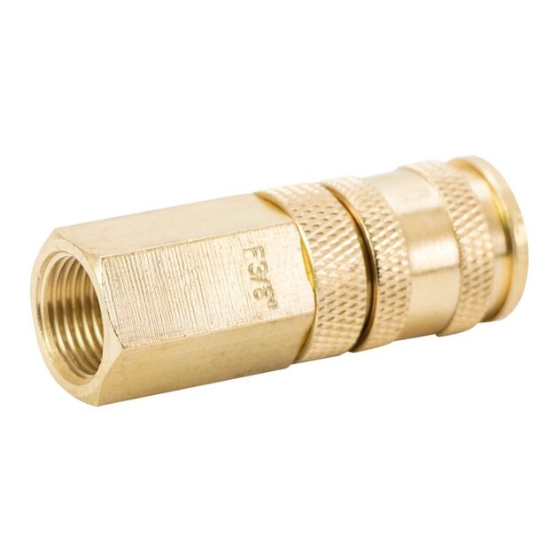 Соединение быстросъемное усиленное с фиксатором FT 3/8 (латунь) SIGMA, фото , изображение 4 | SNABZHENIE.com.ua