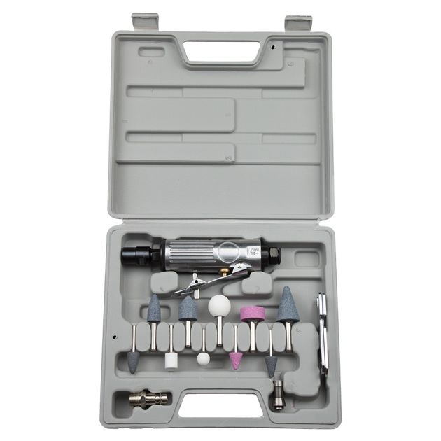 Прямая пневматическая шлифмашинка с аксессуарами в кейсе 25000 об/мин SIGMA (6732851), фото , изображение 3 | SNABZHENIE.com.ua