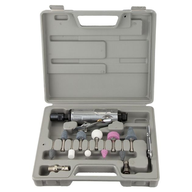 Прямая пневматическая шлифмашинка с аксессуарами в кейсе 25000 об/мин SIGMA (6732851), фото , изображение 2 | SNABZHENIE.com.ua