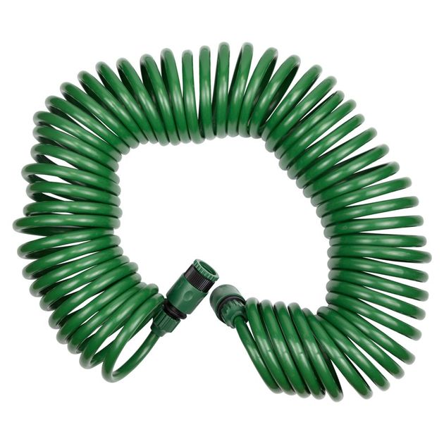 Набір поливальний: шланг спіральний 15м + пістолет-розпилювач 7-ми режимний GRAD (5019075), фото , зображення 2 | SNABZHENIE.com.ua