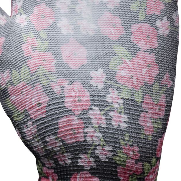 Перчатки трикотажные с частичным ПУ покрытием р7 черные манжет SIGMA, фото , изображение 5 | SNABZHENIE.com.ua