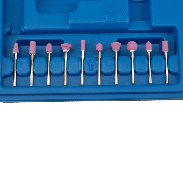 Пневматическая прямая шлифмашинка с аксессуарами в кейсе 54000 об/мин SIGMA (6732891), фото , изображение 7 | SNABZHENIE.com.ua