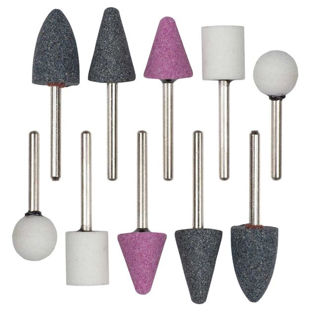 Набор шлифовальных головок 10шт хвостовик Ø3.2мм SIGMA (9190021), фото  | SNABZHENIE.com.ua