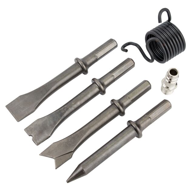 Пневматическое зубило с набором насадок SIGMA (6735111), фото , изображение 7 | SNABZHENIE.com.ua