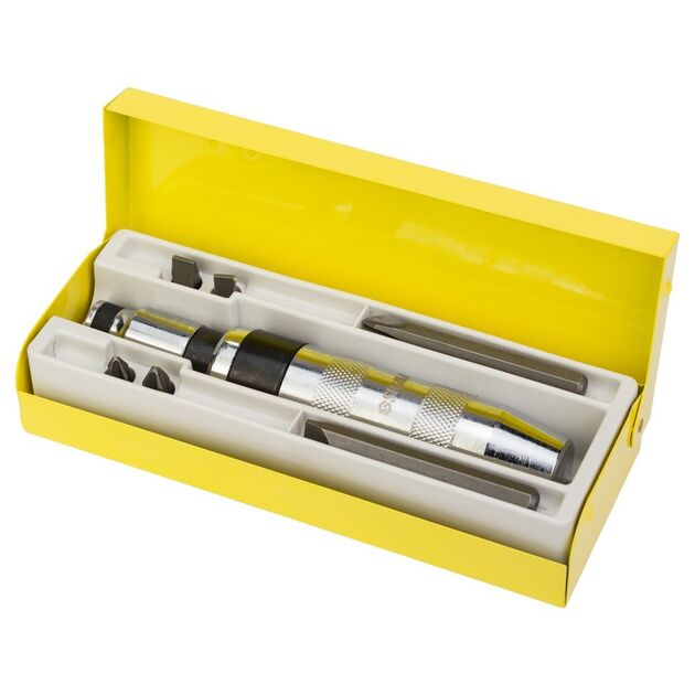 Отвертка ударно-поворотная с битами 8шт CRV (металлический кейс) SIGMA, фото  | SNABZHENIE.com.ua