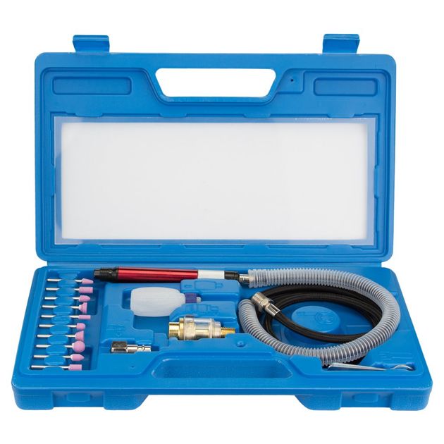 Пневматическая прямая шлифмашинка с аксессуарами в кейсе 54000 об/мин SIGMA (6732891), фото , изображение 2 | SNABZHENIE.com.ua