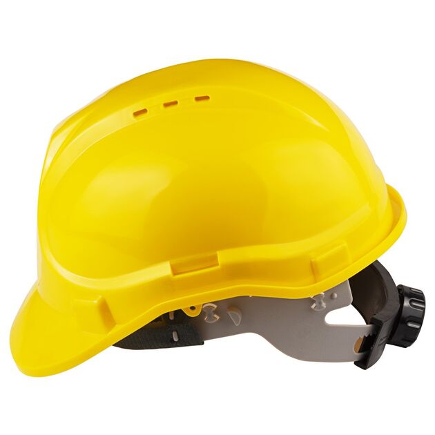Каска строительная 8 точек крепления (желтая) SIGMA, фото , изображение 3 | SNABZHENIE.com.ua