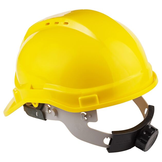 Каска строительная 8 точек крепления (желтая) SIGMA, фото , изображение 4 | SNABZHENIE.com.ua