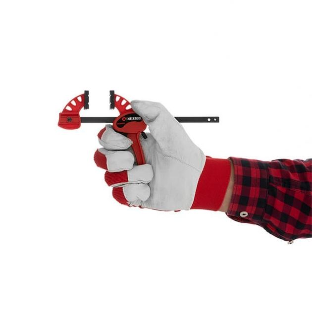 Струбцина автомат 100*30мм, зусилля зажиму до 10 кг INTERTOOL HT-6110, фото , зображення 3 | SNABZHENIE.com.ua