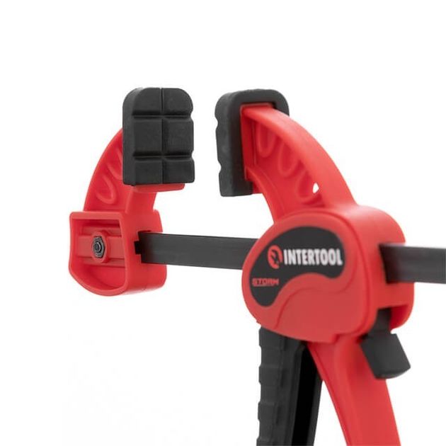 Струбцина автомат 100*30мм, зусилля зажиму до 10 кг INTERTOOL HT-6110, фото , зображення 5 | SNABZHENIE.com.ua