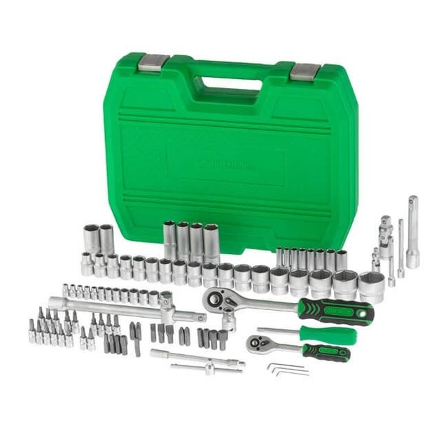 Набор инструментов INTERTOOL ET-6094SP 1/2" и 1/4", 94 предмета, фото , изображение 3 | SNABZHENIE.com.ua
