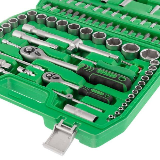 Набор инструментов INTERTOOL ET-6094SP 1/2" и 1/4", 94 предмета, фото , изображение 8 | SNABZHENIE.com.ua