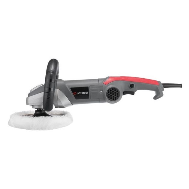 Полірувальна машина, 1400 Вт, 1000-3000 об/мин., 180 мм INTERTOOL DT-0280, фото , зображення 2 | SNABZHENIE.com.ua Полірувальна машина, 1400 Вт, 1000-3000 об/мин., 180 мм INTERTOOL DT-0280, фото , зображення 2 | SNABZHENIE.com.ua
