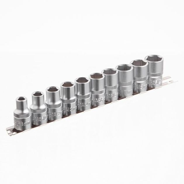 Набор головок INTERTOOL ET-6012, 8-19 мм, 1/2", 10 ед., фото  | SNABZHENIE.com.ua