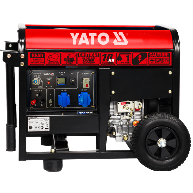 Генератор дизельный YATO: P= 3.2 кВт, U= 230 V AC, фото  | SNABZHENIE.com.ua