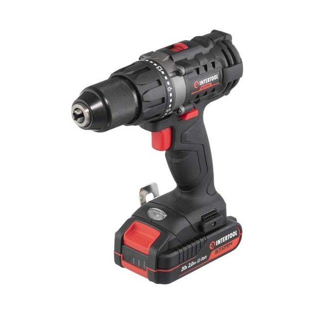 Аккумуляторная дрель-шуруповерт INTERTOOL WT-0351, фото  | SNABZHENIE.com.ua