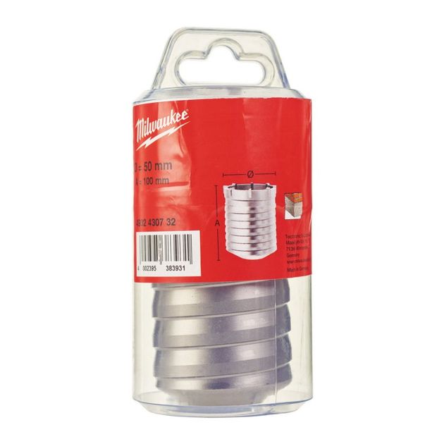 Коронка по бетону SDS-MAX TCT MILWAUKEE, Ø50x100мм, фото , зображення 2 | SNABZHENIE.com.ua Коронка по бетону SDS-MAX TCT MILWAUKEE, Ø50x100мм, фото , зображення 2 | SNABZHENIE.com.ua