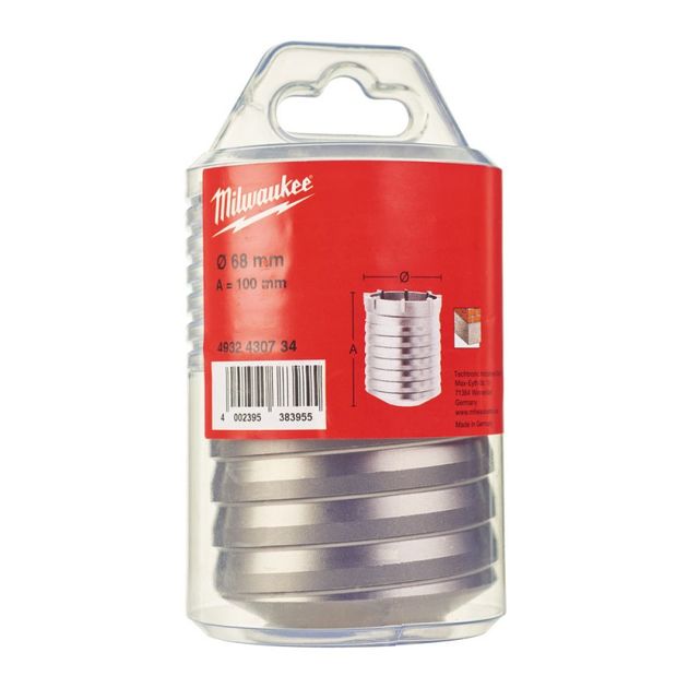 Коронка по бетону SDS-MAX TCT MILWAUKEE, Ø68x100мм, фото , изображение 2 | SNABZHENIE.com.ua Коронка по бетону SDS-MAX TCT MILWAUKEE, Ø68x100мм, фото , изображение 2 | SNABZHENIE.com.ua