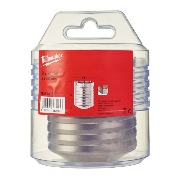 Коронка по бетону SDS-MAX TCT MILWAUKEE, Ø90x100мм, фото , изображение 2 | SNABZHENIE.com.ua Коронка по бетону SDS-MAX TCT MILWAUKEE, Ø90x100мм, фото , изображение 2 | SNABZHENIE.com.ua