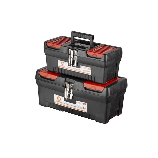 Комплект ящиків для інструментів з метал. замком 2шт (ВХ-1013 12.5/ВХ-1016 16) INTERTOOL BX-0009, фото , зображення 2 | SNABZHENIE.com.ua Комплект ящиків для інструментів з метал. замком 2шт (ВХ-1013 12.5/ВХ-1016 16) INTERTOOL BX-0009, фото , зображення 2 | SNABZHENIE.com.ua