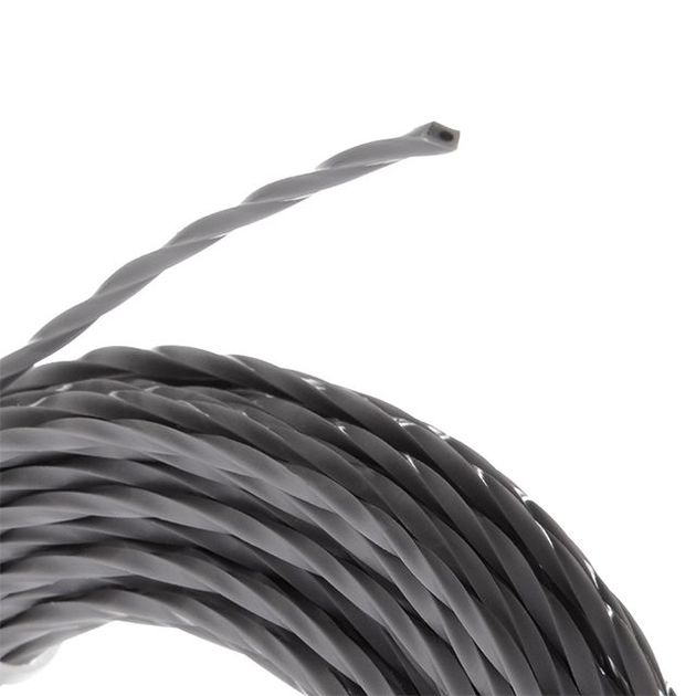 Квадратная армированная леска для триммера 2.0 мм, 15 м INTERTOOL DT-2327, фото , изображение 3 | SNABZHENIE.com.ua Квадратная армированная леска для триммера 2.0 мм, 15 м INTERTOOL DT-2327, фото , изображение 3 | SNABZHENIE.com.ua