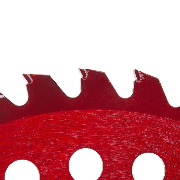 Нож для мотокоси/триммера з твердосплавними напайками ø255x25.4x1.35 мм 40T, HRC 82-86, 4 підрізні лопаті, анодоване покриття INTERTOOL DT-2355, фото , зображення 2 | SNABZHENIE.com.ua Нож для мотокоси/триммера з твердосплавними напайками ø255x25.4x1.35 мм 40T, HRC 82-86, 4 підрізні лопаті, анодоване покриття INTERTOOL DT-2355, фото , зображення 2 | SNABZHENIE.com.ua