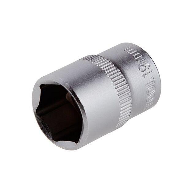 Головка шестигранна 1/2, 19мм*38мм INTERTOOL ET-2019, фото  | SNABZHENIE.com.ua