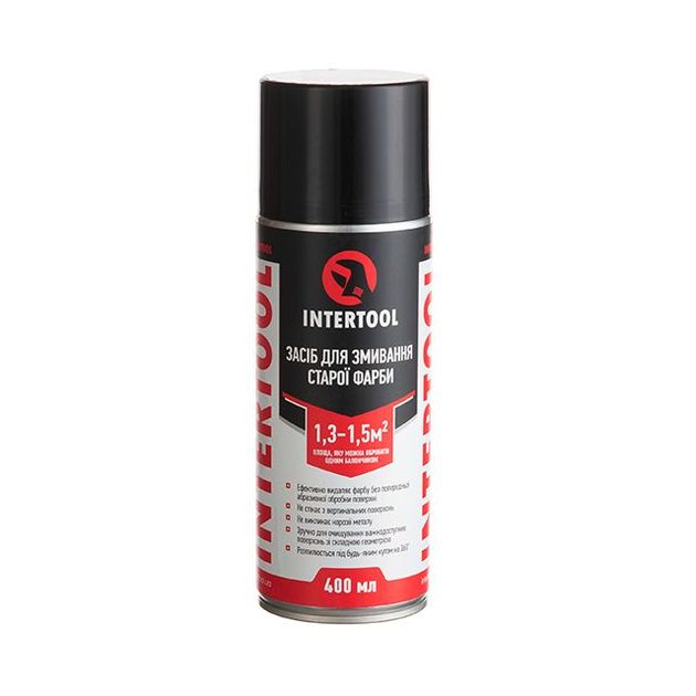 Смывка старой краски, аэрозоль 400 мл INTERTOOL FS-0090, фото  | SNABZHENIE.com.ua